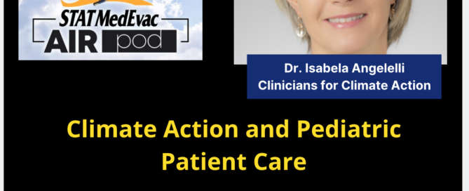 Dr. Isabela Angelelli is the Co-Chair for Clinicians for Climate Action.